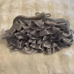 パーティーバッグ　クラッチバッグ　シルバー