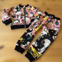 本日削除‼️お早めに‼️スヌーピー 総柄ジャージ上下セット110