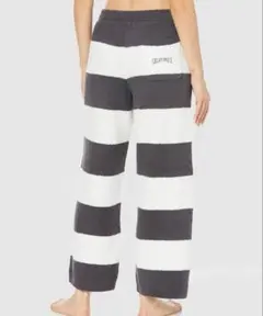 ジェラートピケ　ルームウェア　ロングパンツ　ボーダー　ワイドパンツ