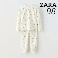 ZARA ベビー 新品 シープベロアセットアップ 98 パジャマ エクリュ