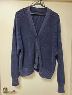 relume コットン100% ネイビー カーディガン
