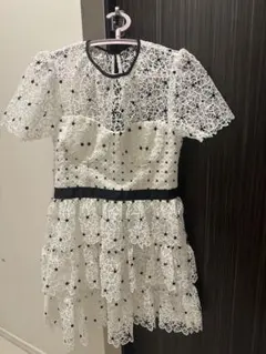 self-portrait 半袖ミニワンピース UK8