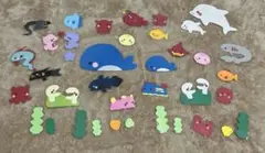 海の生き物パーツセット 30個以上