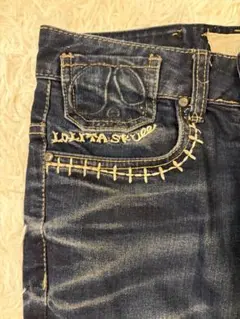 LOLITA JEANS スカル刺繍 デニムY2K 平成ギャル ロリータジーンズのサムネイル