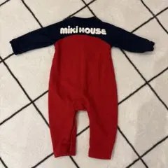 miki HOUSE 赤紺 長袖ロンパース　美品
