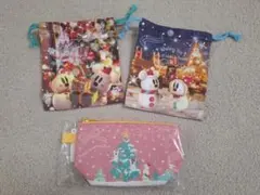 スノースノー スーベニア ポーチ クリスマス巾着セット