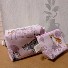 感謝価格 SALE ユキエモン バニティポーチ おやつ入れ ハンドメイド