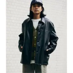 23aw JOURNAL STANDARD ゴートレザーカーコート　M