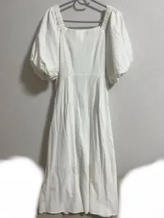 heather 白　ロングワンピース