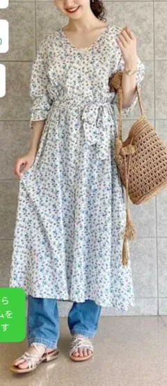 【新品未使用】flower トゥインクルブルームガウン