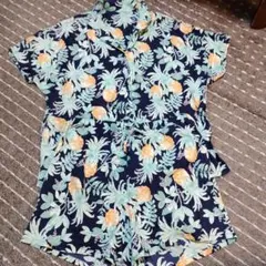 ユニクロ シャツ パジャマ ルームウェアアロハ柄のサムネイル