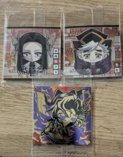 鬼滅の刃ディフォルメシールウエハース14　胡蝶しのぶ　カナエ　童磨　3枚セット