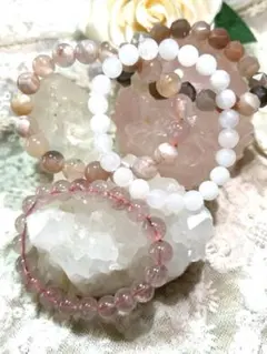 天然石　4本ブレスレットまとめ売り