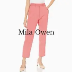 【美品】Mila Owen センタープレス後ゴムテーパードパンツ