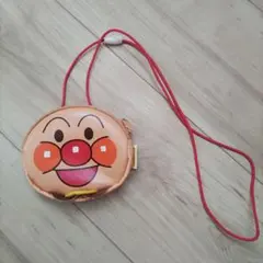 アンパンマン 円形財布 赤いストラップ付き