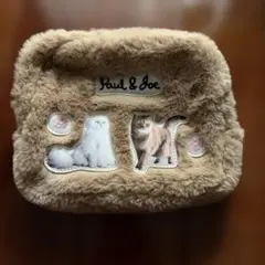 未使用！Paul & Joe 猫デザイン ポーチ ベージュ