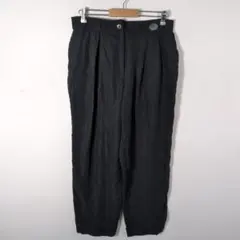 レディース タック ナイロンパンツ ブラック
