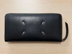 メゾンマルジェラ　長財布　ジップアラウンドウォレット　黒のサムネイル