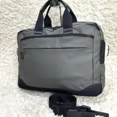 ace × MANDARINA DUCK ビジネスバッグ 2way グレー 通勤