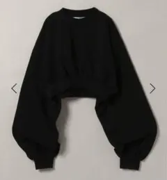 JEANASIS 【YOGA】ワイドスリーブスウェット BLACK