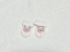 うさぎデザイン ベビー靴下 ピンク