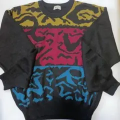 BEA FIVE グラフィックニットセーター　Lサイズ