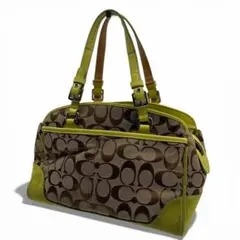 コーチ　バッグ　キャンバス　トート　バッグ　総柄