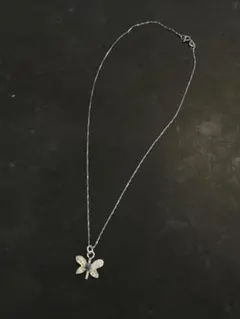 pocket harajuku ポケット　シルバー 蝶 ネックレス