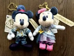 【新品】ファンタジースプリングスホテル　ミッキー&ミニーぬいぐるみバッチセット
