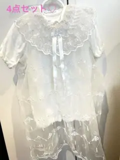 セレモニードレス（退院着）帽子と靴下付き♡4点セット