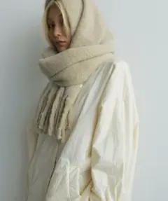 新品 anuke / Soft Fringe Stole フリンジストール