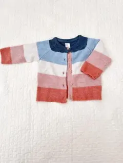 H&M ストライプ カーディガン 70サイズ