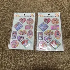 セリア　ディズニープリンセス ウォーターシール　2枚