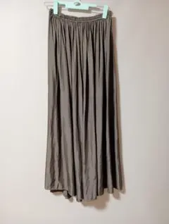 BABYLONEチャコールグレー ロングスカート