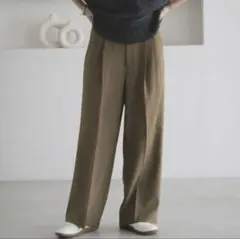 LOWRYS FARM ポップサックワイドパンツ ブラウン M ワイドパンツ