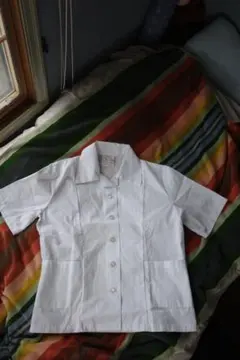 実物 デッドストック 米軍 ホスピタル デューティー半袖 チュニックシャツ