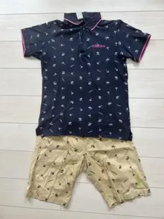 adidas ポロシャツ　ハーフパンツ