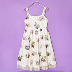 メロディバスケット Botanical Rabbit ジャンパースカート ミント