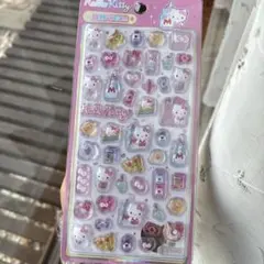 ら*む様 キティちゃん　ボンボンドロップシール風　立体シール　サンリオ　海外限定