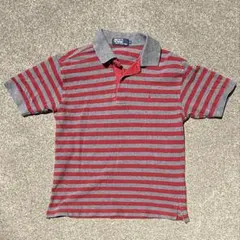 Polo by Ralph Lauren S ポロシャツ 赤 グレーボーダー
