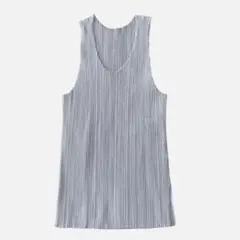 レア pleats please プリーツプリーズ 黒 タンクトップ イッセイ
