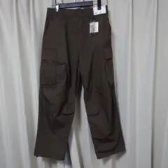 ユニクロC ワイドフィットカーゴパンツ ダークブラウン Mサイズ 新品未使用