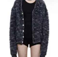 【VIAVANDA】 big shaggy cardigan