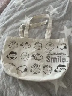 スヌーピー エコバッグ キャンバス 中型