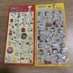 PEANUTS スヌーピー 3Dシール 2枚セット