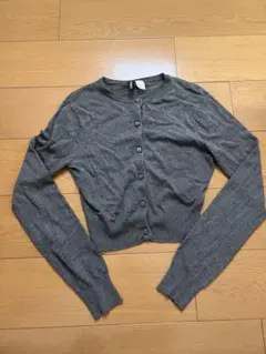 H&M DIVIDED グレー 長袖カーディガン XSサイズのサムネイル