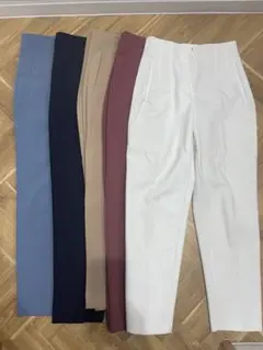 ZARA スラックス ハイウエスト Sサイズ 5点