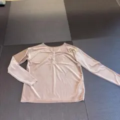 【BAYFLOW】ベロア　スモーキーピンク　長袖 Tシャツ フリーサイズのサムネイル