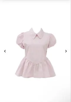 Petal sleeve peplum shirts treat ürself - メルカリ