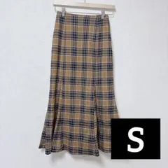 COLZA(S)ハニーズ チェック柄マーメイドスカート ロングスカートのサムネイル